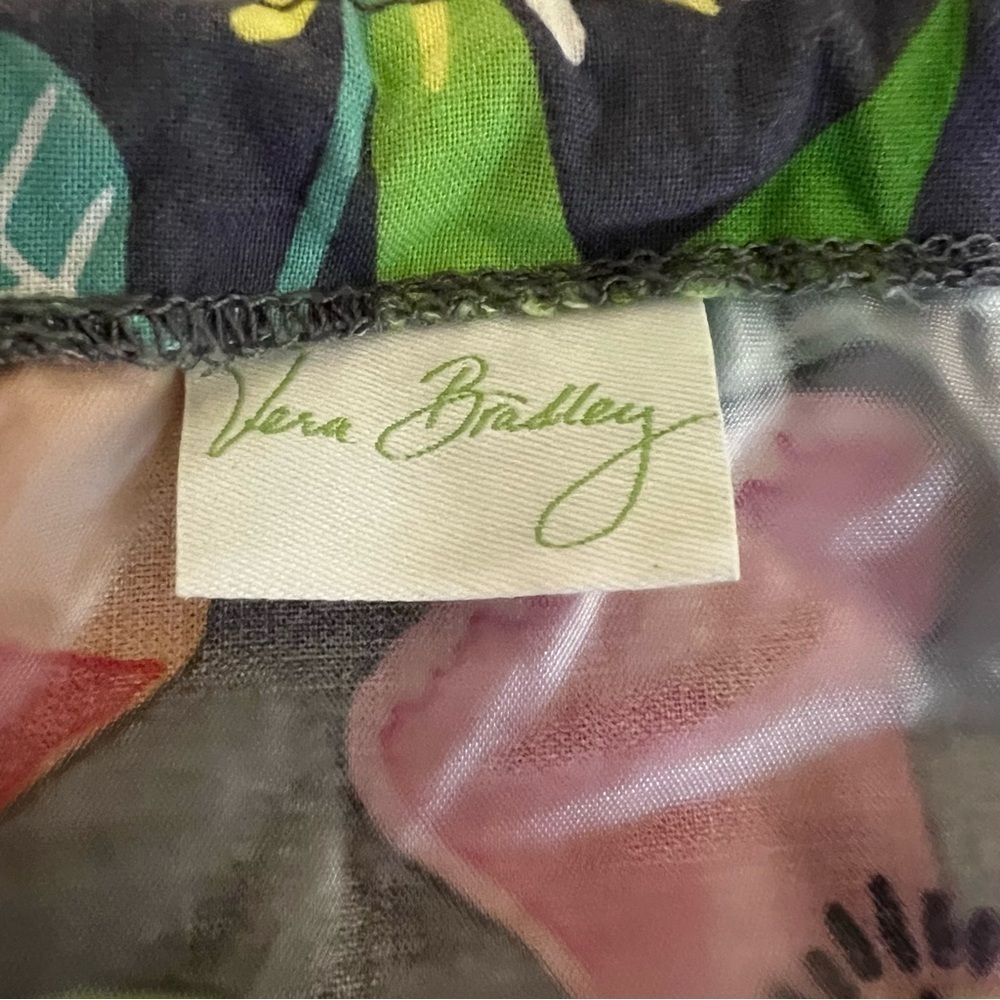 VERA BRADLEY Ba Va Bloom Y2K Ditty Bag Drawstring Plastic Lined Travel Floral - Picture 11 of 12